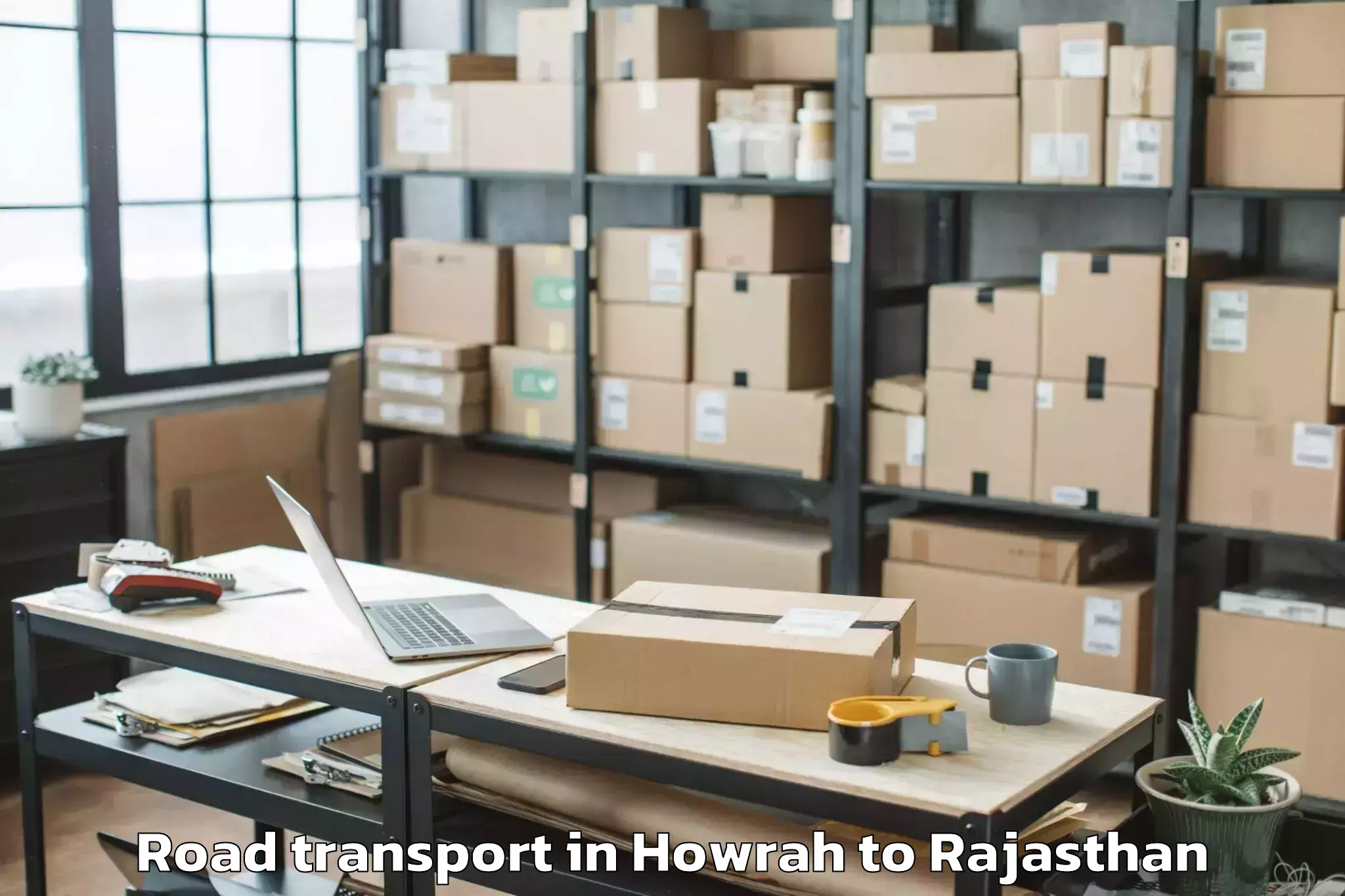 Reliable Howrah to Sardarshahar Road Transport